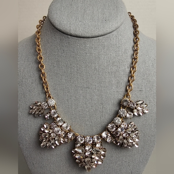 [J. Crew] Crystal Bib Statement Necklace - Picture 6 of 16